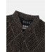 Mens Knitted Zip Up Slant Pocket Casual Sleevless Vests